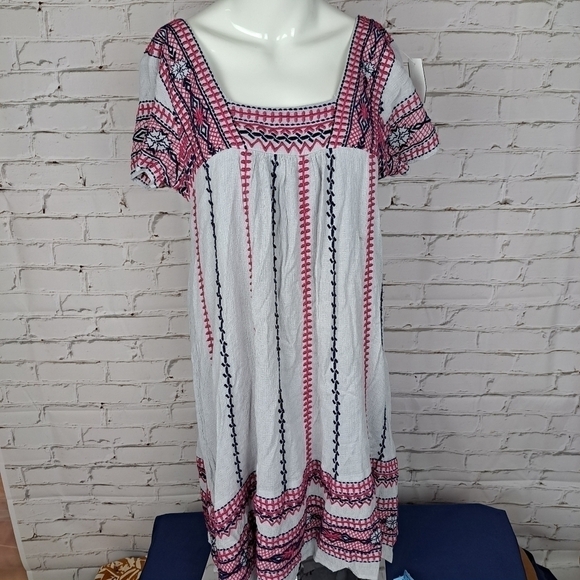 𝅺ANTHROPOLOGIE Maeve Ruidoso Embroidered Dress - Picture 3 of 13